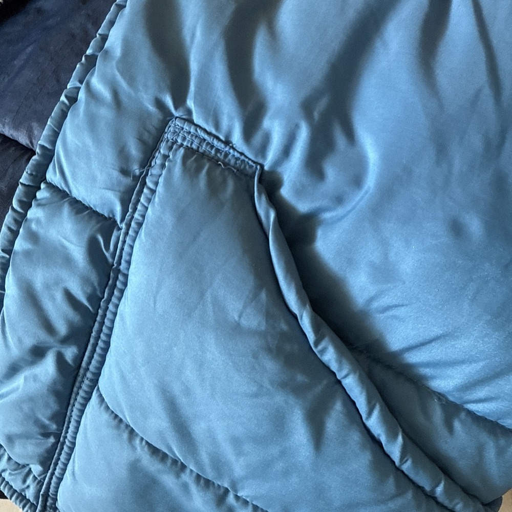 Vintage A & M Industries Puffer Vest Unisex  Made in USA Blue Size L - Picture 8 of 8